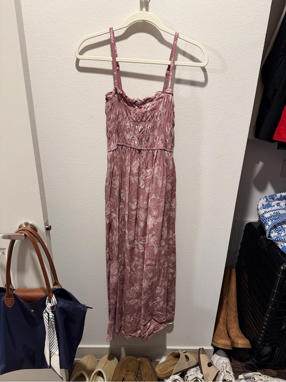 Women’s Sleeveless Ruffle Maxi Floral Sundress